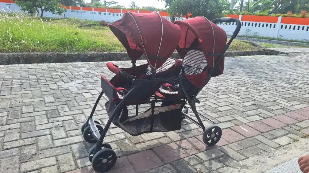 Stroller tandem free bouncer ayunan bayi