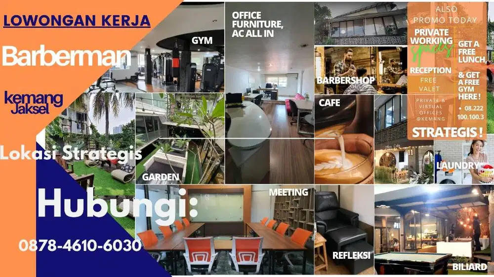 Dibutuhkan staff barberman segera