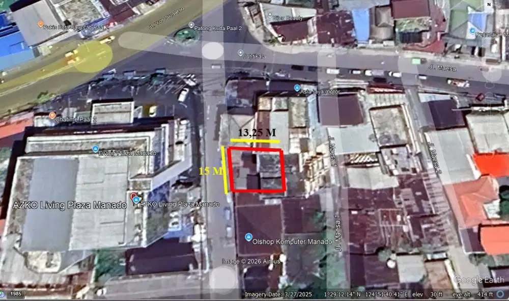 JUAL RUMAH TINGGAL DI KAWASAN BISNIS PAAL DUA PATUNG KUDA