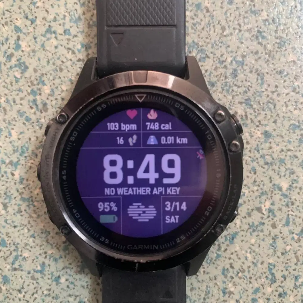 Garmin Fenix 5 Sapphire Crystal Black