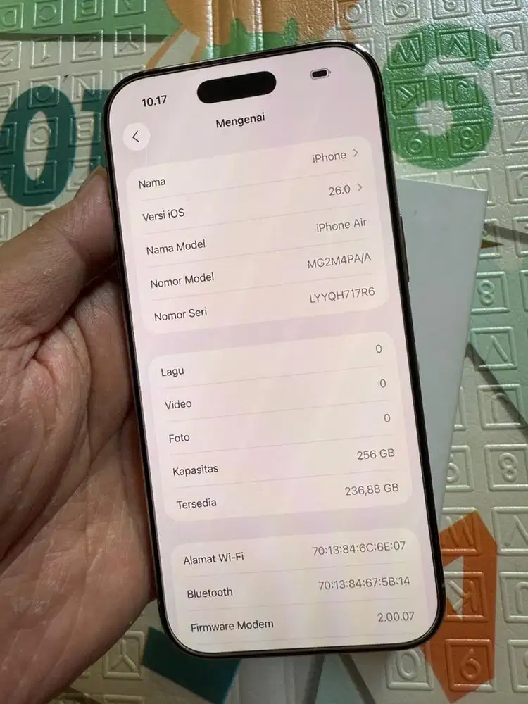Iphone Air 256 2 bulan pakai