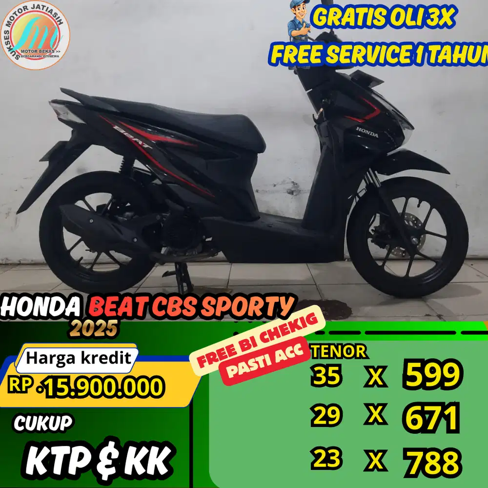 PROMO (SUKSES MOTOR)BI CHEKING PASTI ACC HONDA BEAT SPORTY 2025