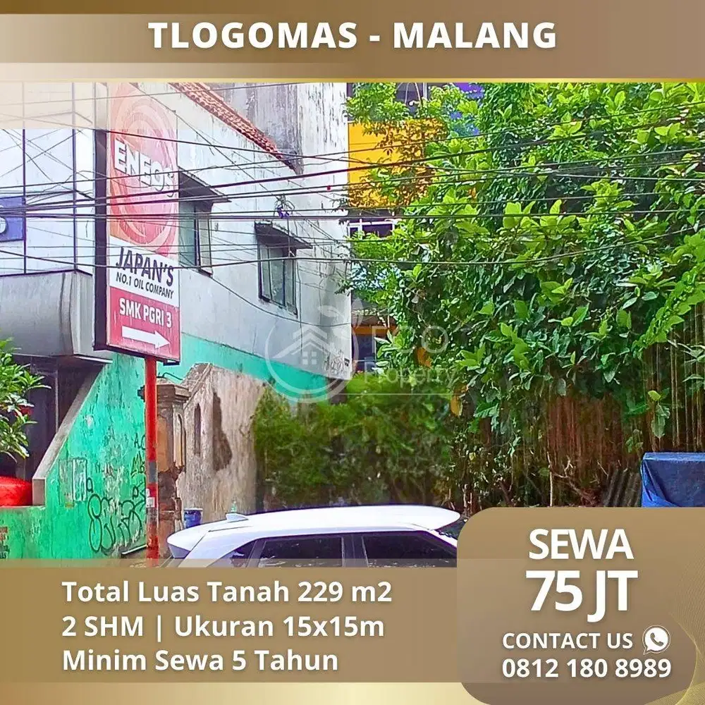 Sewa Tlogomas Depan Begawan Apartemen Kota  Malang