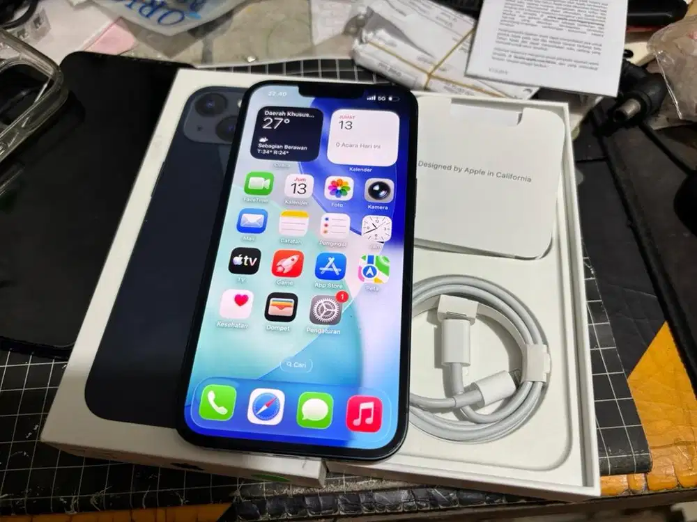 iphone 13 128gb fullset garansi ibox on