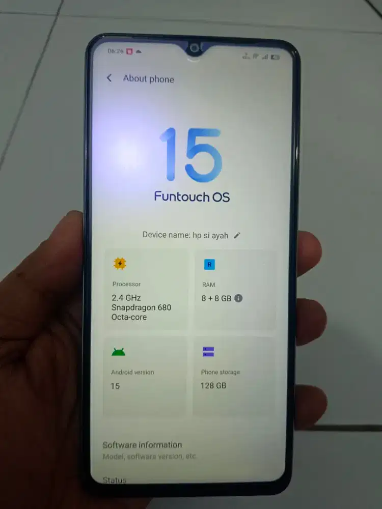 Di jual hp VIVO Y27s