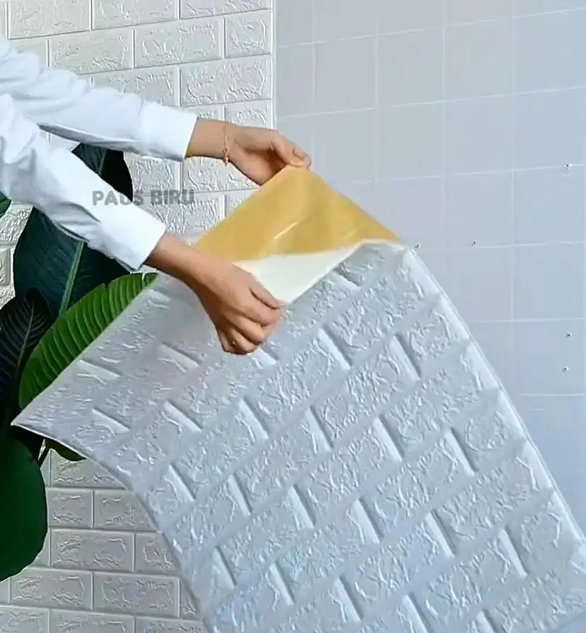 12 PCS/LEMBAR WALLPAPER DINDING 3D FOAM