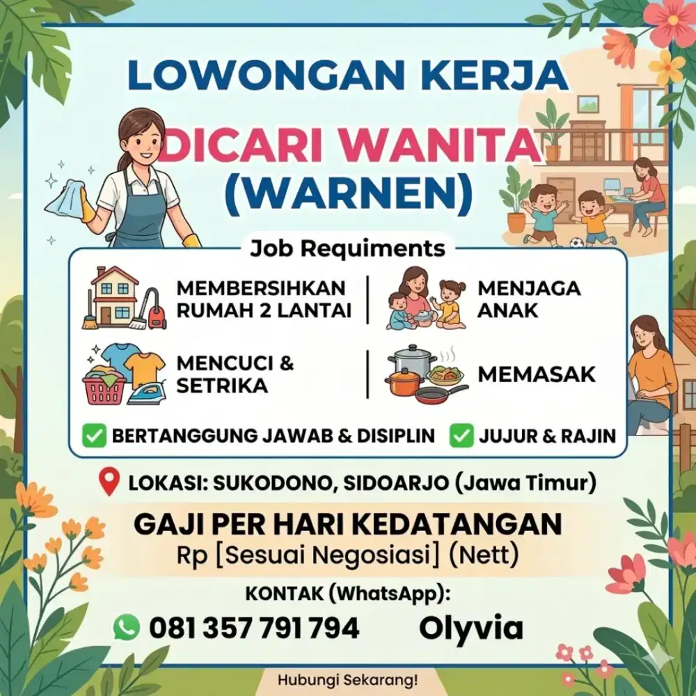 DICARI WARNEN ART PULANG PERGI