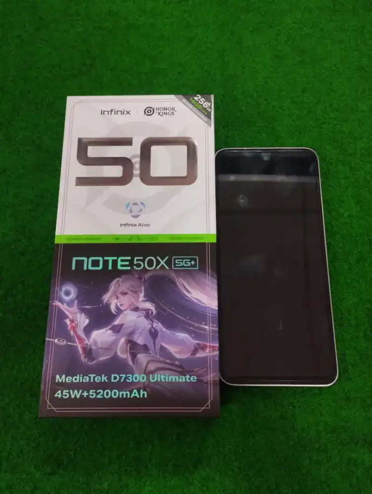 infinix note 50X 5G ram 8/256gb lengkap mulus