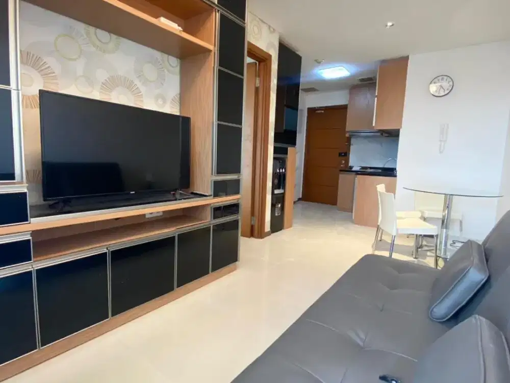 Rent Condominium Greenbay Pluit Tipe 1 BR Full Furnished View ke Kota + 2 AC