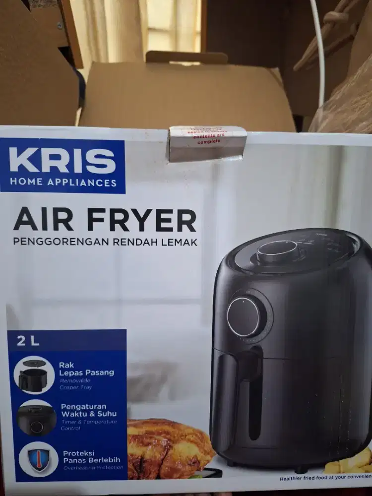 Air Fryer Kris 2L – Kondisi Nyaris Baru, Pakai 3-4x, Lengkap.