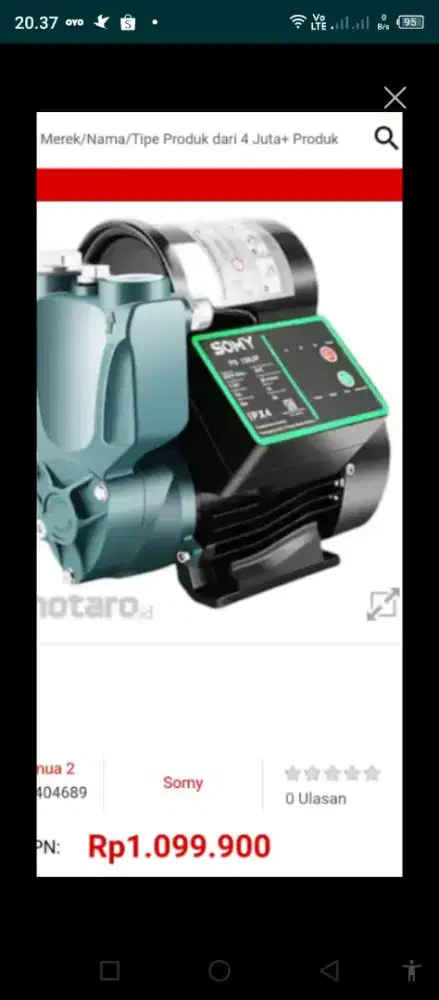 Mesin pompa Air SOMY