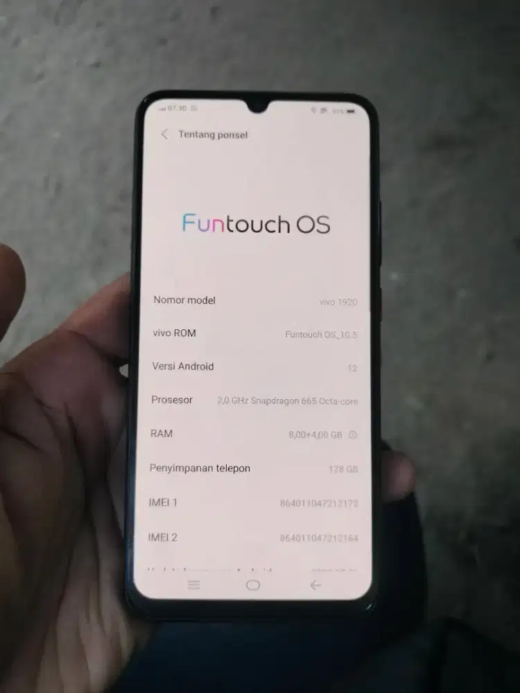 Vivo s1 pro ram 8+4/128