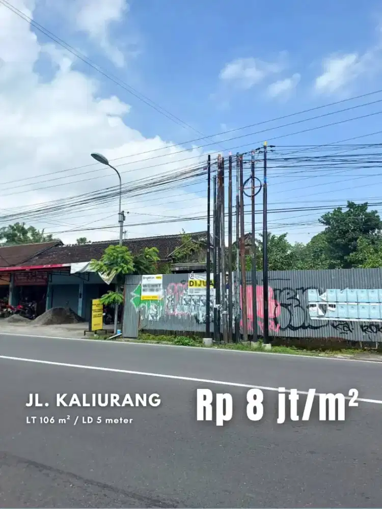 Dijual Tanah Strategis di Tepi Jalan Kaliurang Km 9