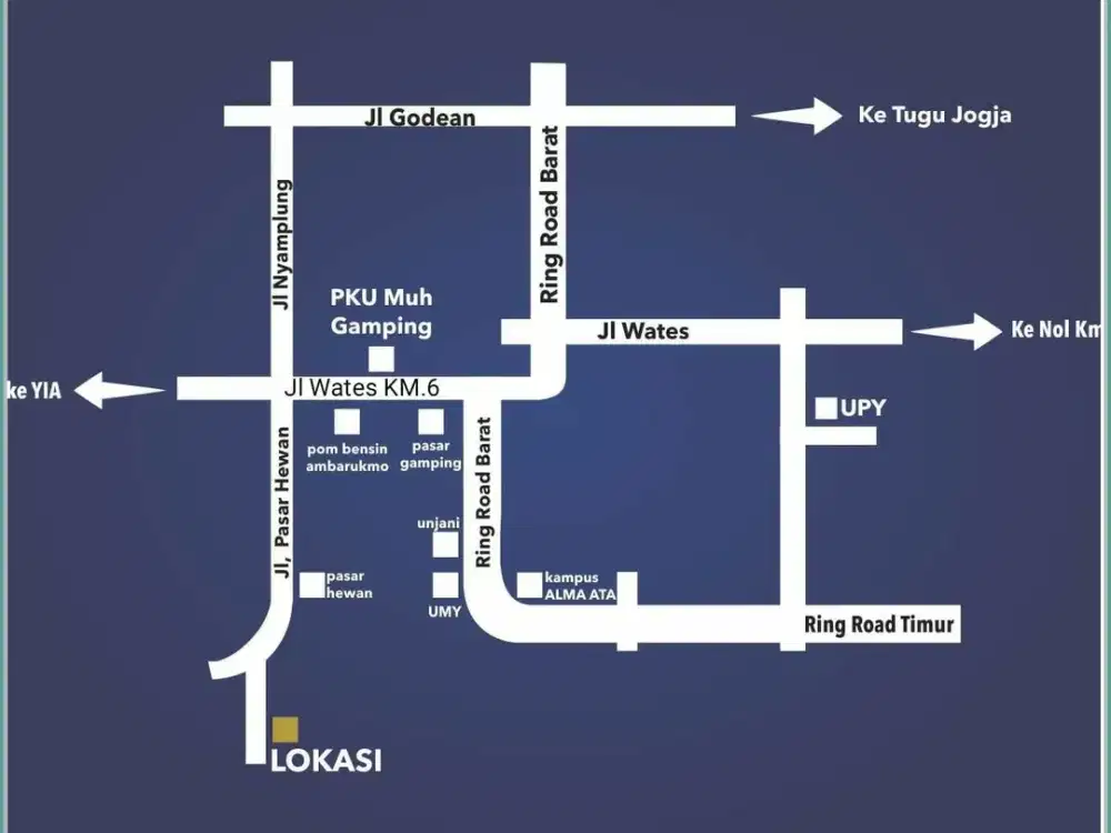 kavlinga murah slema jogja dalam perumahan Dekat  kampus UMY