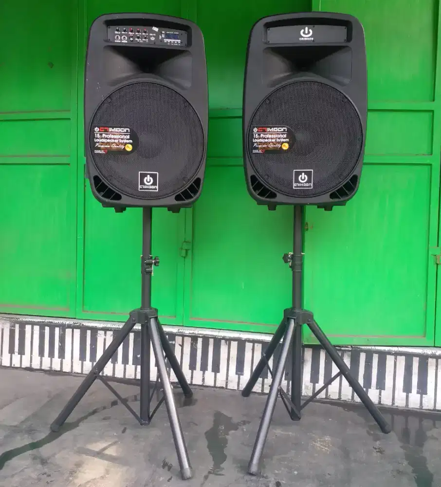 YULODIA BEKASI-speaker aktif bluetooth crimson 15inch 99% seperti baru