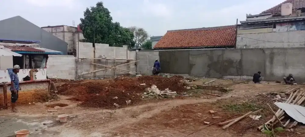 Land clearing cut and fill aspal jalan hotmix bongkar rumah tua