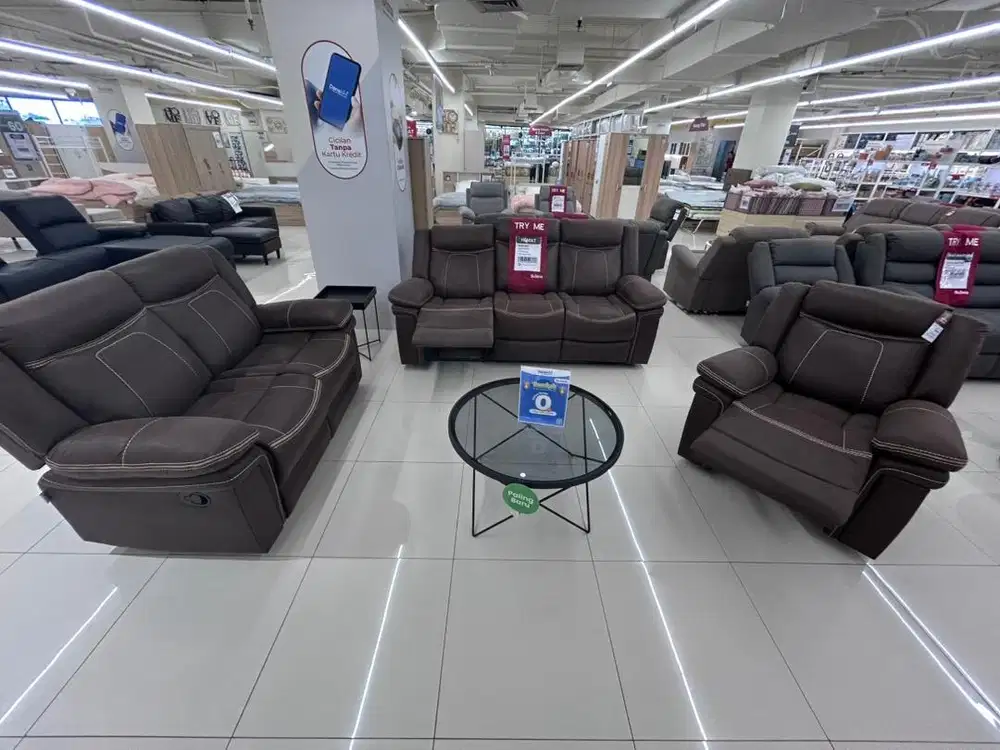 PROMO LEBARAN!! SOFA SET RECLINER MEWAH