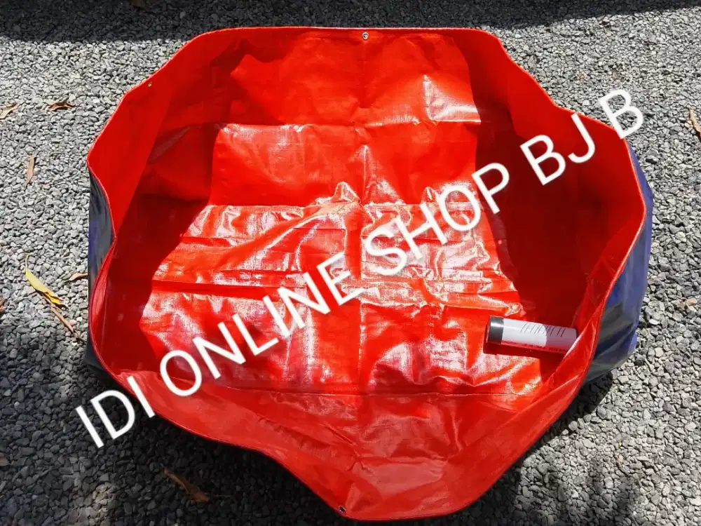 kolam terpal 150x50x50 pembuangan bawah 2 inch