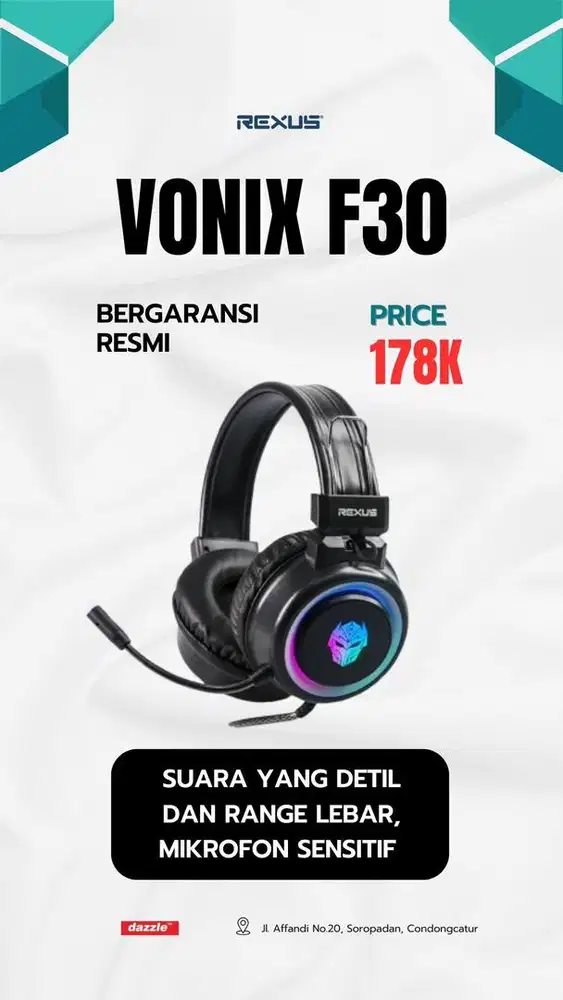 Headset Rexus Vonix F30