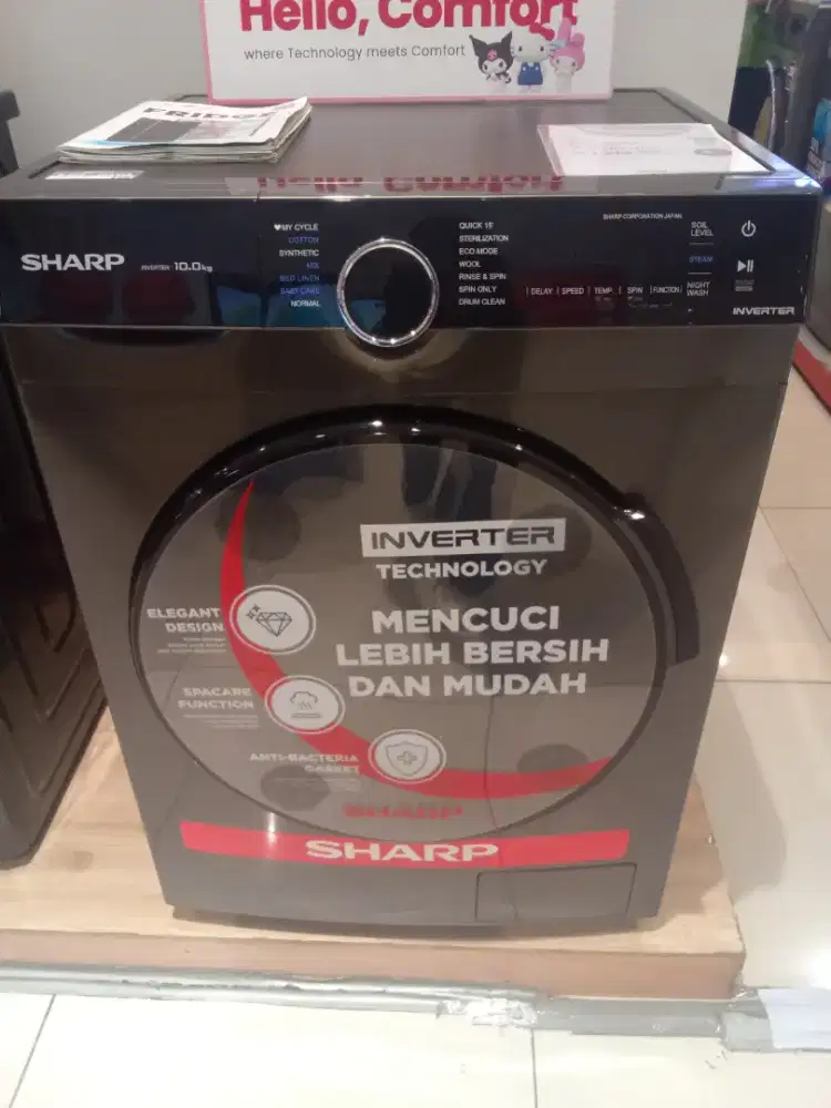 Mesin Cuci front loading Sharp(Bisa Cicilan)