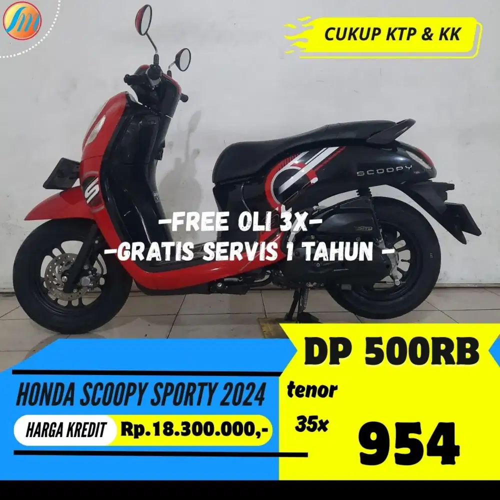 HONDA NEW SCOOPY 2024 KREDIT MURAH ANGSURAN SANGAT RINGAN BERGARANSI