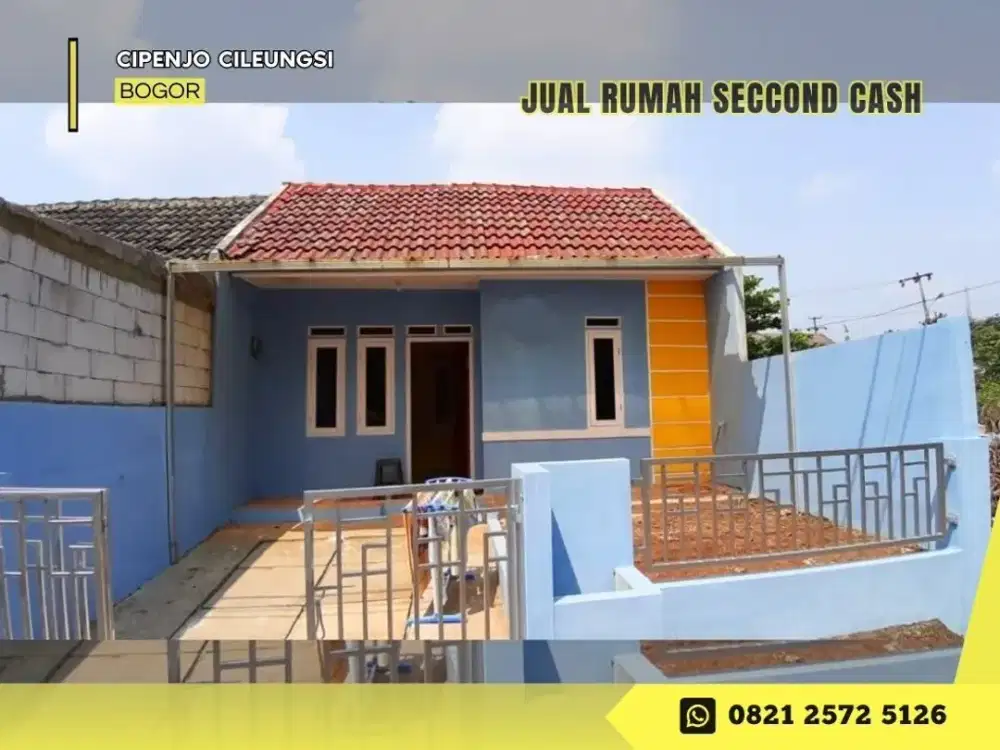 Jual Rumah Cash 325JT dkt Tol Burangkeng di Taman Metland Cileungsi Bogor
