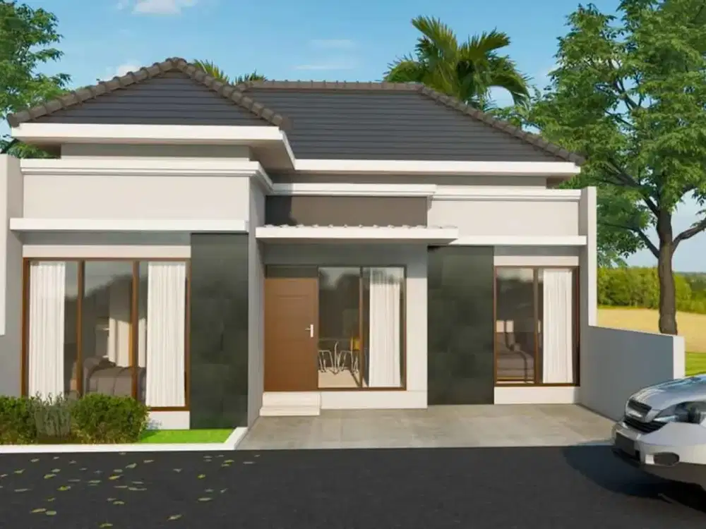 RUMAH BARU DESIGN LIMASAN MODERN DEKAT JALAN JOGJA SOLO DI PURWOMARTANI