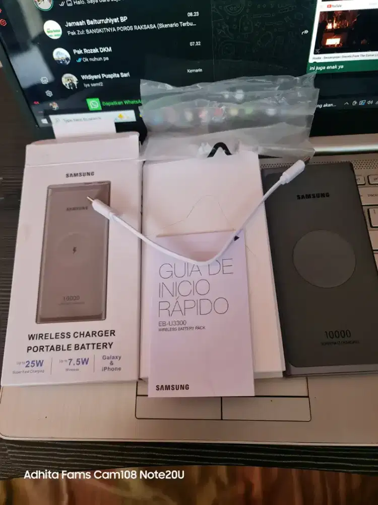 Powerbank Wireles Super Fast Charging Samsung Original 25 Watt Baru