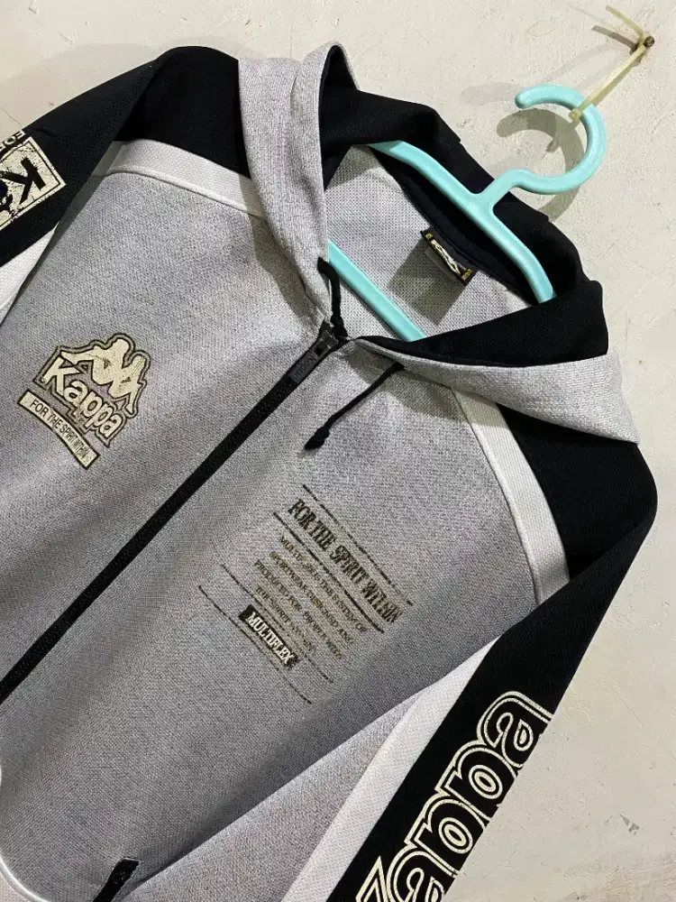 KAPPA Hoodie Big Logo Three Tone Vintage Jaket