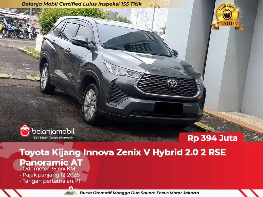 [ PAJAK PANJANG ] Toyota Zenix V Hybrid Modelista 2.0 2 RSE 2023 2024
