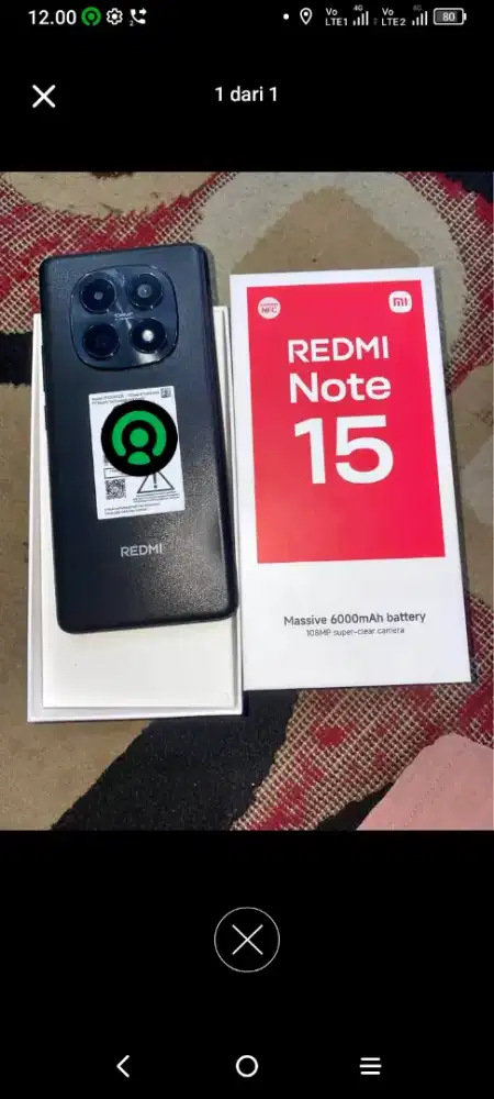 REDMI NOTE 15 RAM 8 ROM 256