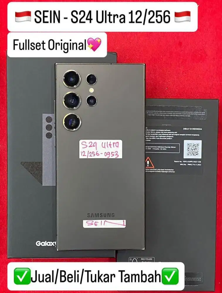 Samsung S24 Ultra 12/256 Gb Titanium Black Resmi Sein