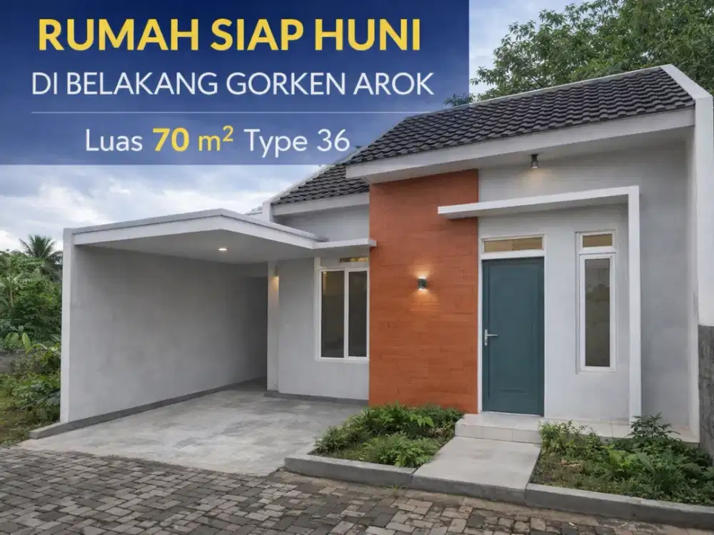 Dijual rumah siap huni di kawasan Kedungkandang, lingkungan nyaman dan sudah ramai pemukiman
