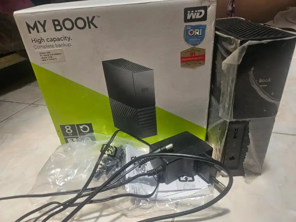 HARDDISK EKSTERNAL 8 TB WD MYBOOK 2 JUTAAN