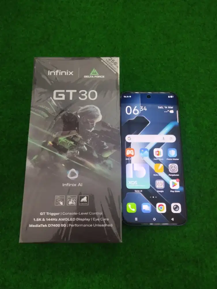 infinix GT 30 5G ram 8/256gb lengkap mulus