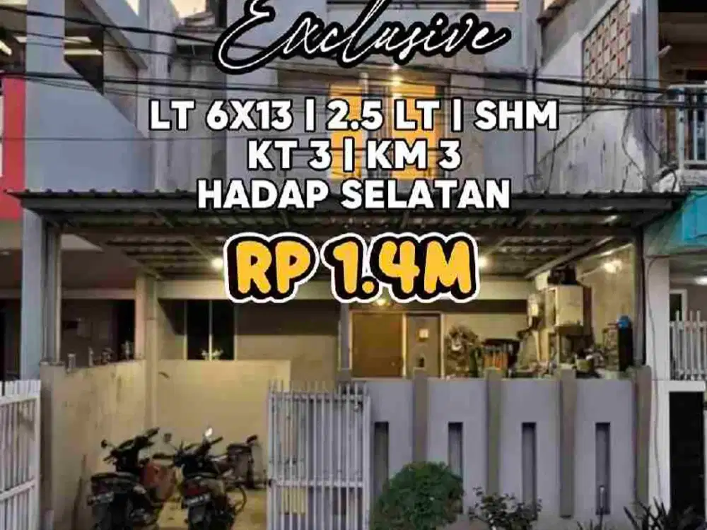 Wilson Rumah 2.5 lantai di poris exclusive