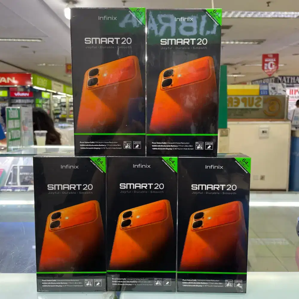 Infinix Smart 20 ram 4gb+4gb/64gb baru garansi resmi harga Promo