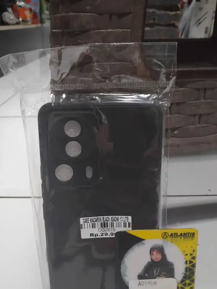 CASE MACARON BLACK XIAOMI 13 LITE | ATLANTIS DAHSYAT