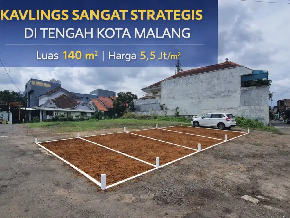 Dijual tanah kavling siap bangun dengan lokasi strategis di kawasan berkembang Malang