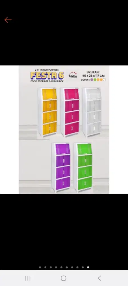 Lemari plastik 4 tingkat