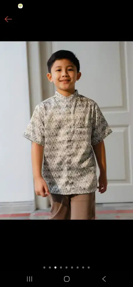 Baju Kemeja Lebaran Anak Laki-laki usia 2 tahun