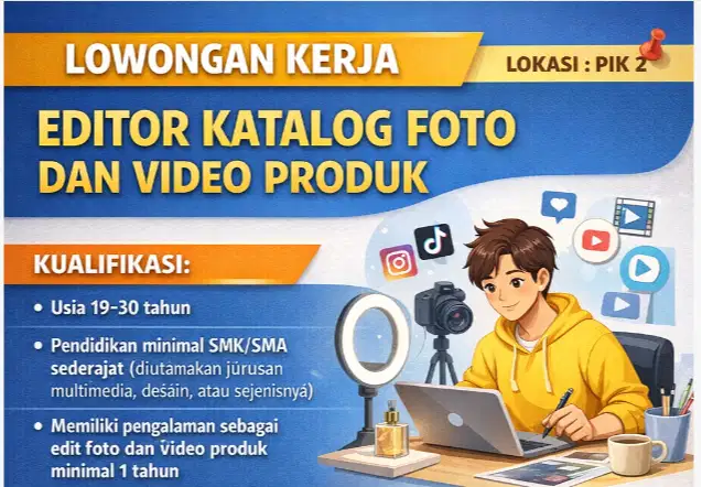 EDITOR katalog foto dan vidio produk