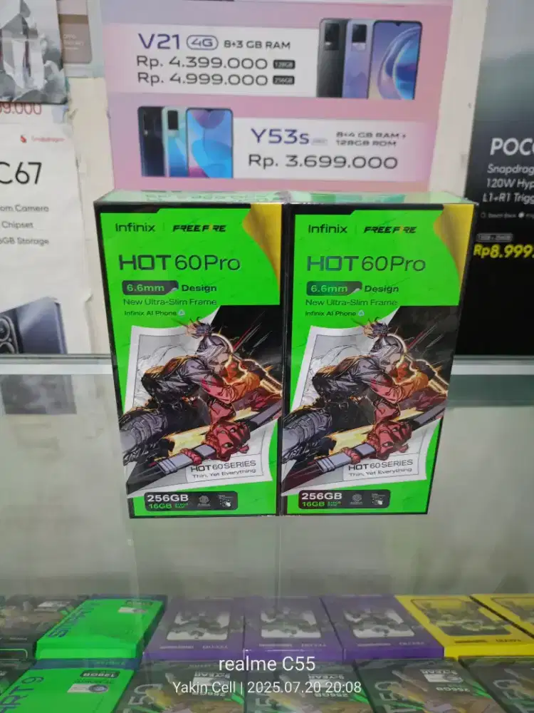 Infinix Hot 60 Pro 8+8/256 GB Helio G200 AMOLED 144Hz Garansi Resmi