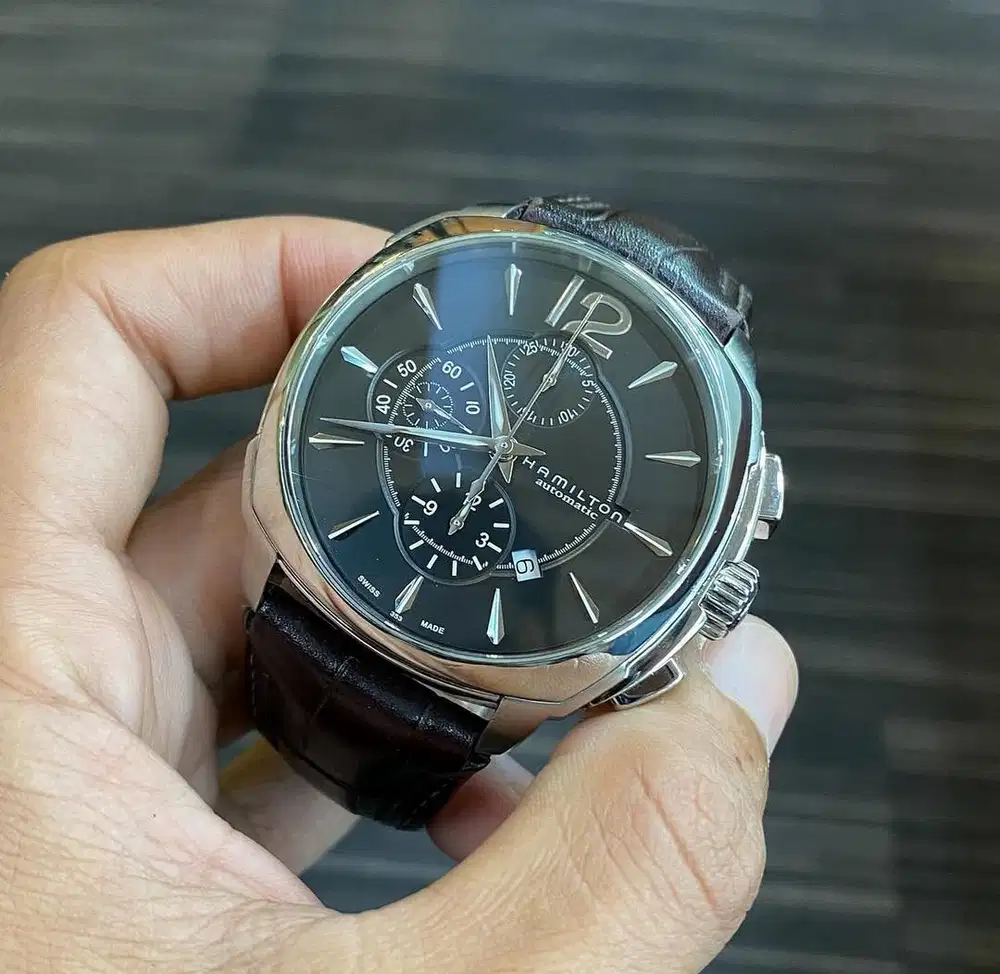 Hamilton Jazzmaster Chronograph H365160 Valjoux 7750 Automatic 44mm