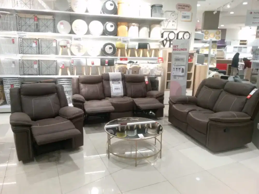 Promo Ramadhan Sofa Recliner Semi Kulit