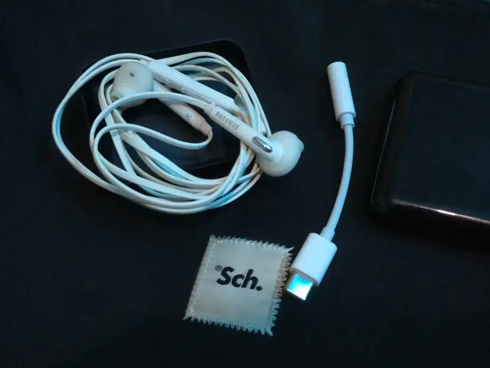 Headset Original S7 Edge 3,5mm + Converter Type C