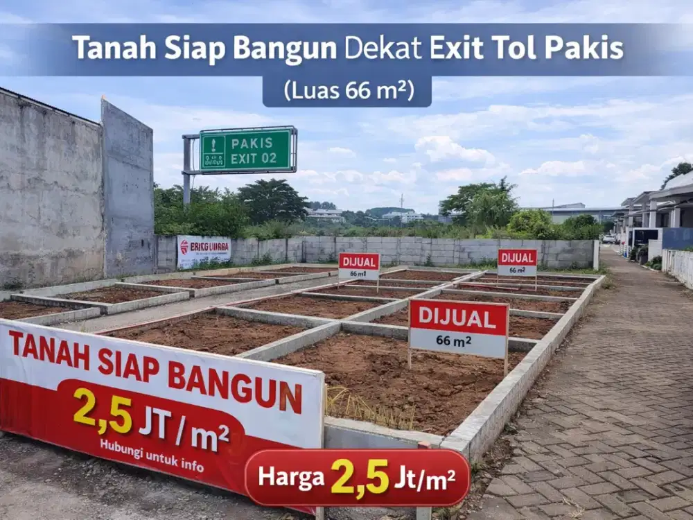 Dijual tanah kavling siap bangun di kawasan Asrikaton, Kecamatan Pakis