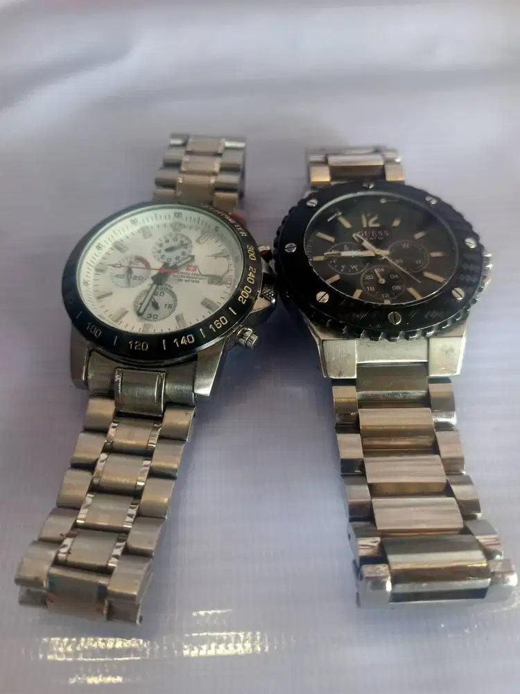 Jam tangan guess dan swiss army, bu hari ini, nego tipis