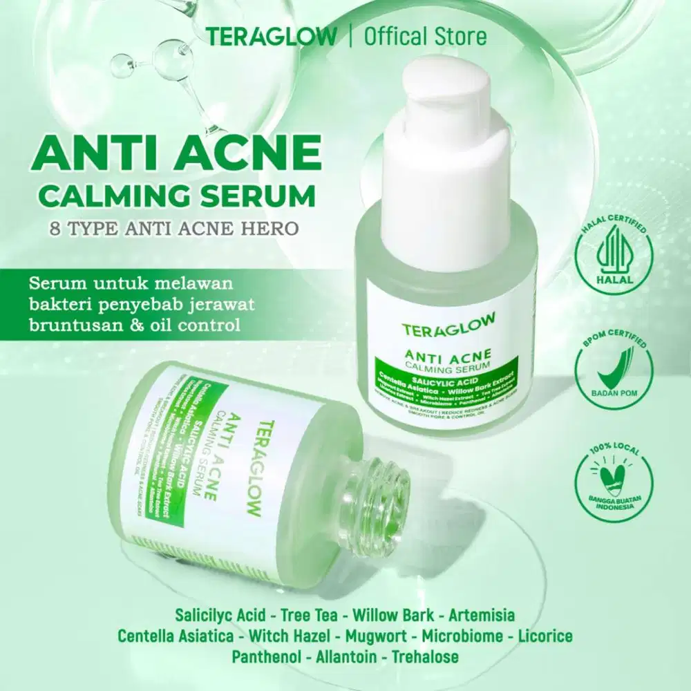 SPECIAL LIVE Teraglow Serum Anti Acne Calming 2% Salicylic Acid ARTEMI