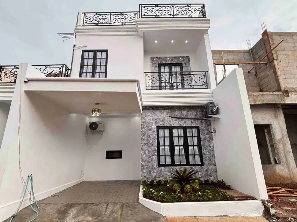 Rumah Dijual 3 Lantai di cimanggsi Depok Dekat Tol LRT dan Transjakarta